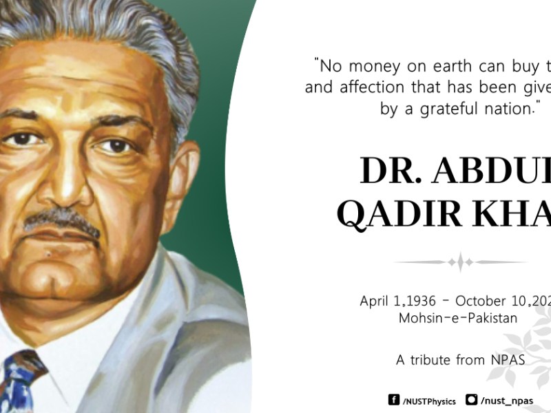 Dr. Abdul Qadir Khan – A Tribute from&nbsp;NPAS