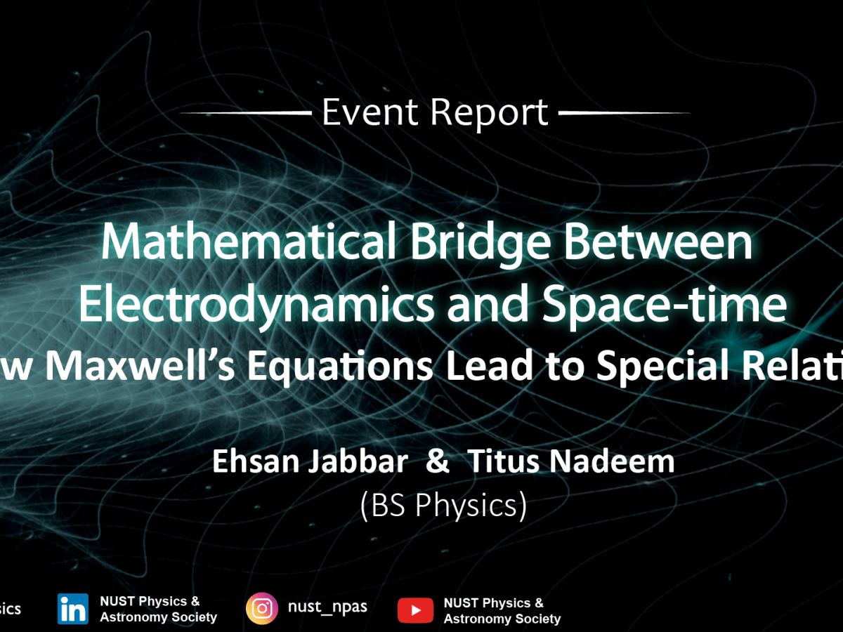 Mathematical Bridge Between Electrodynamics and Spacetime | Physics&nbsp;Talks